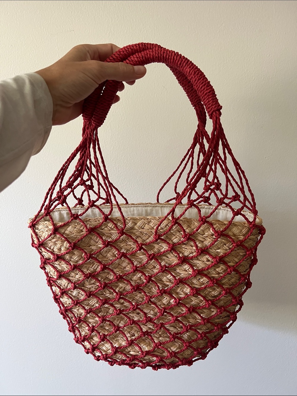 Raffia J Crew purse
